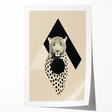 Custom Dining Room Wall Decor - Leopard & Geometric Artwork