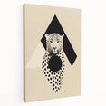 Custom Dining Room Wall Decor - Leopard & Geometric Artwork