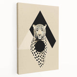 Custom Dining Room Wall Decor - Leopard & Geometric Artwork