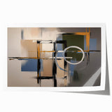 Abstract Geometric Living Room Wall Art - Modern Canvas & Prints