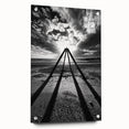 Modern Office Art - Black & White Abstract Landscape Print