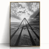 Modern Office Art - Black & White Abstract Landscape Print