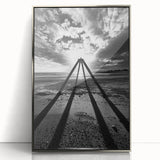 Modern Office Art - Black & White Abstract Landscape Print