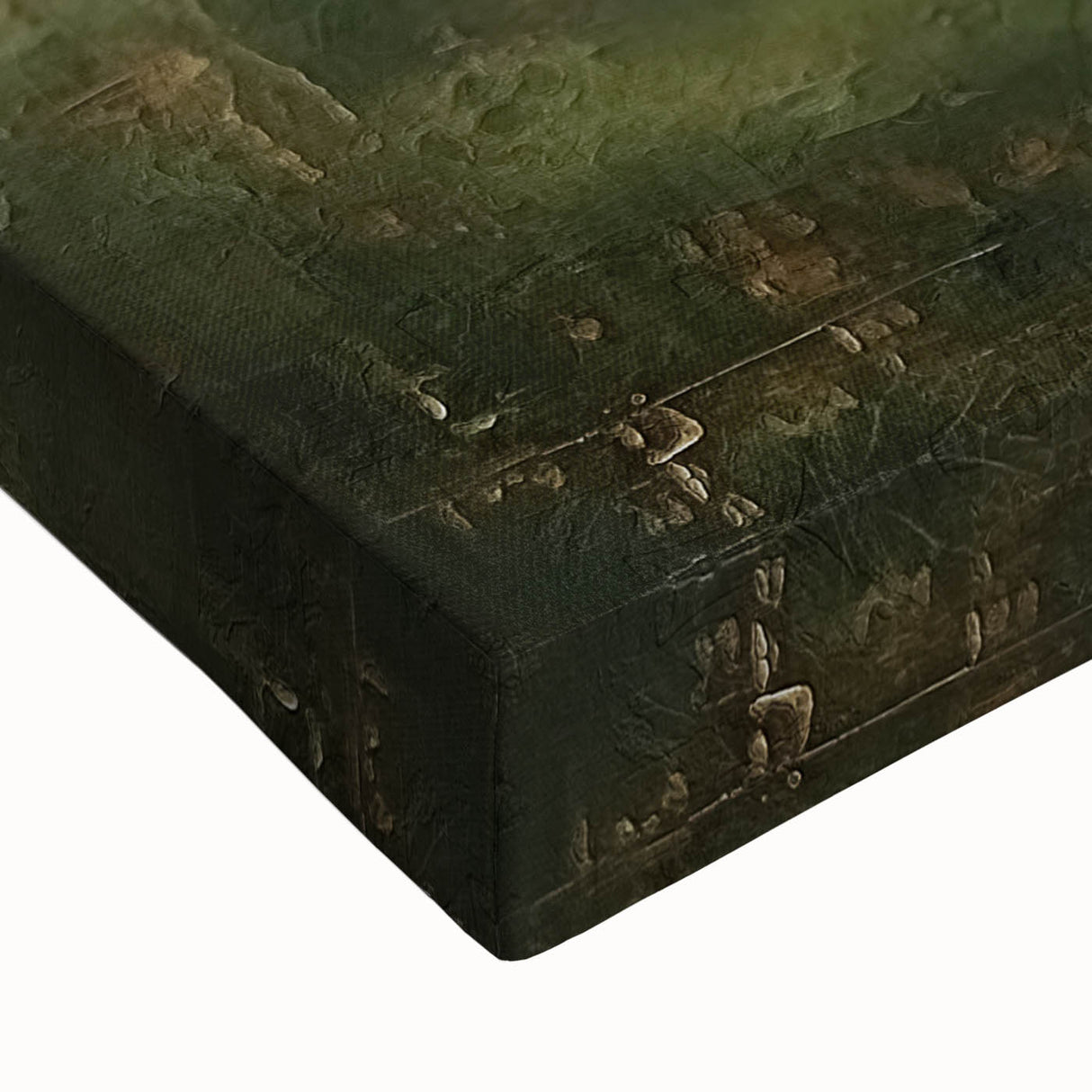 Abstract landscape wall art on stretched canvas, showcasing vibrant colors and intricate textures. Perfect for modern home decor, adding a touch of creativity and warmth to any room.