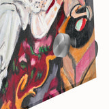 Expressionist Portrait – Girl in White Chemise Abstract Canvas Print