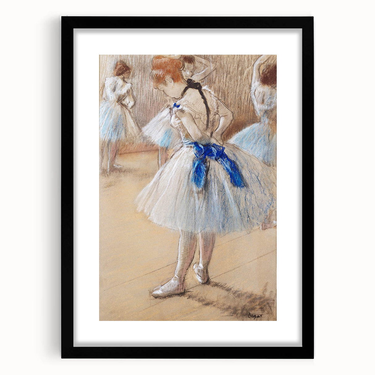 Impressionist Wall Art: Edgar Degas' Dancer 1880 Ballet Painting Print
