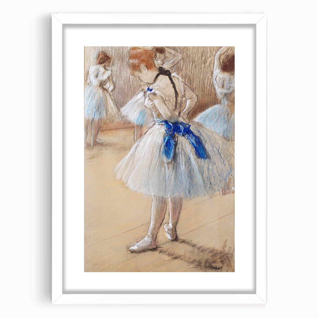 Impressionist Wall Art: Edgar Degas' Dancer 1880 Ballet Painting Print