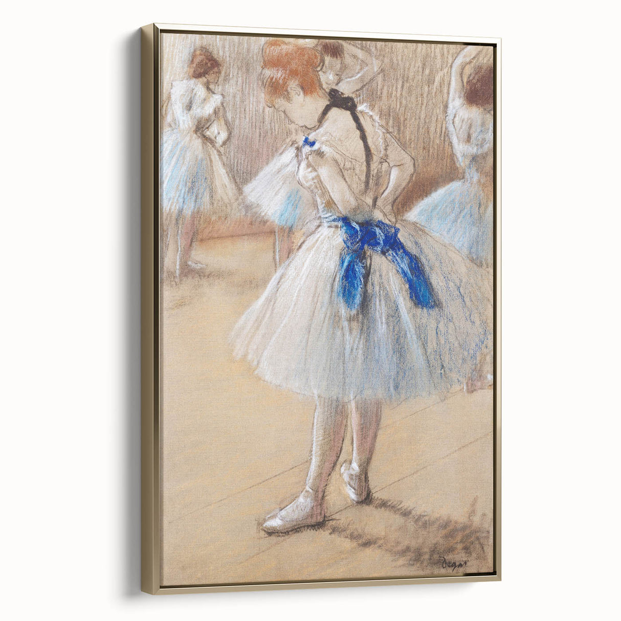 Impressionist Wall Art: Edgar Degas' Dancer 1880 Ballet Painting Print