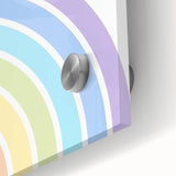 Children's Wall Decor - Soft Pastel Rainbow Nursery Art