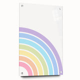 Children's Wall Decor - Soft Pastel Rainbow Nursery Art