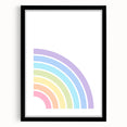 Children's Wall Decor - Soft Pastel Rainbow Nursery Art