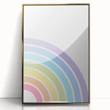 Children's Wall Decor - Soft Pastel Rainbow Nursery Art