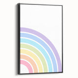 Children's Wall Decor - Soft Pastel Rainbow Nursery Art