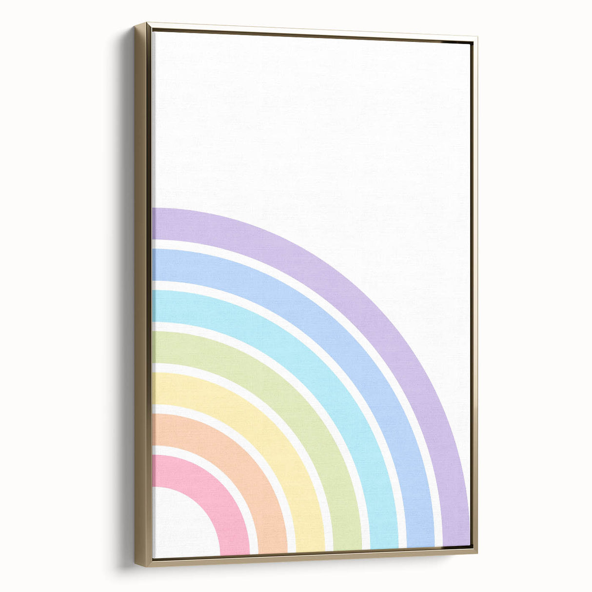 Children's Wall Decor - Soft Pastel Rainbow Nursery Art