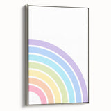 Children's Wall Decor - Soft Pastel Rainbow Nursery Art