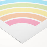 Children's Wall Decor - Soft Pastel Rainbow Nursery Art