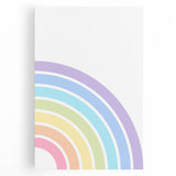 Children's Wall Decor - Soft Pastel Rainbow Nursery Art