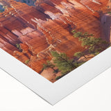 Stunning rolled canvas depicting a vibrant landscape of canyons, showcasing rich earth tones and intricate details, perfect for home decor or art enthusiasts.
