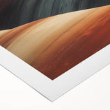 Desert landscape rolled canvas artwork showcasing vibrant colors and intricate details, ideal for home decor, featuring warm tones and natural textures in a protective tube.
