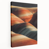 Desert landscape canvas print showcasing warm tones of orange and yellow with a tranquil side view, perfect for home decor accentuating natural beauty and serenity.