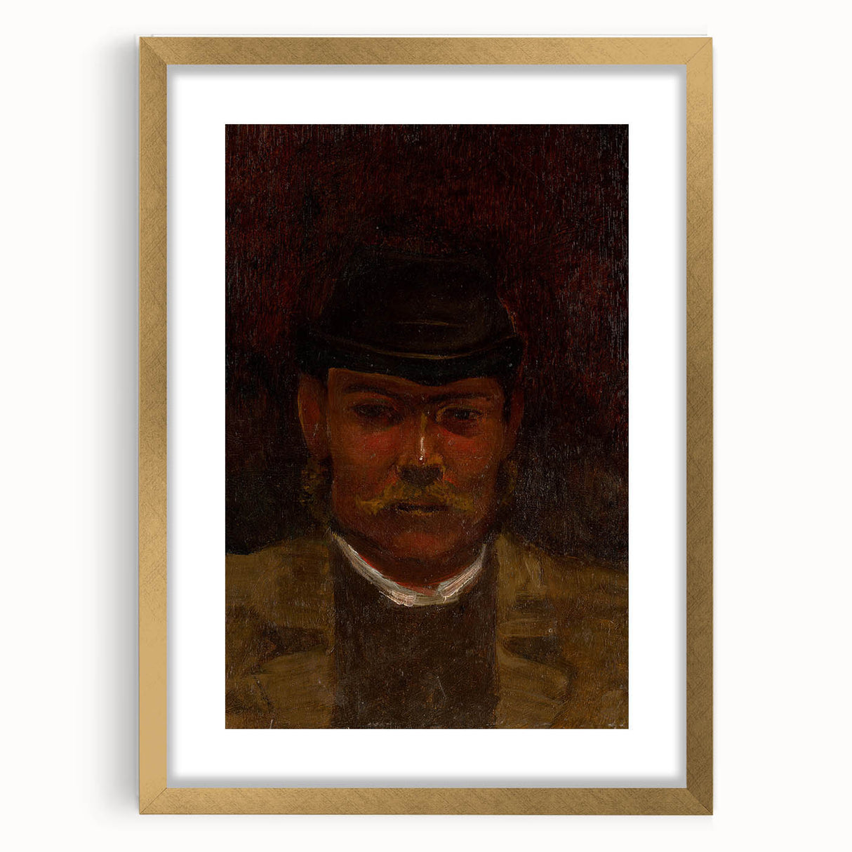 Modern Wall Art - Abstract Portrait of a Man - Contemporary Art Print