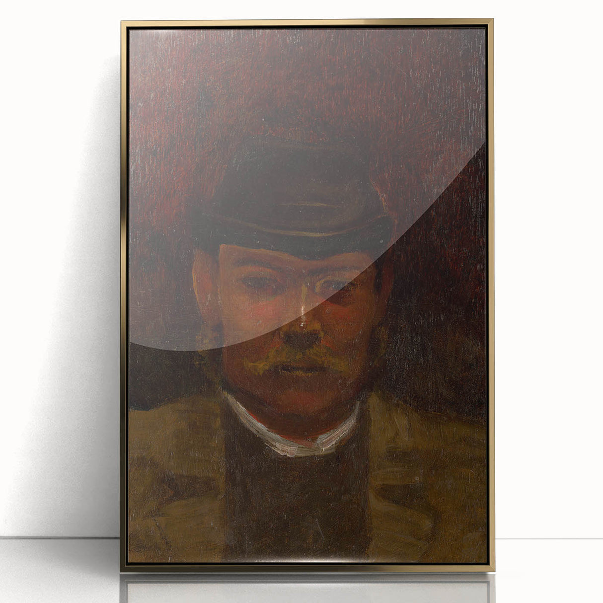 Modern Wall Art - Abstract Portrait of a Man - Contemporary Art Print
