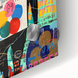 Vibrant Pop Art Wall Art – Colorful Spray Paint Monkey Canvas
