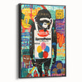 Vibrant Pop Art Wall Art – Colorful Spray Paint Monkey Canvas