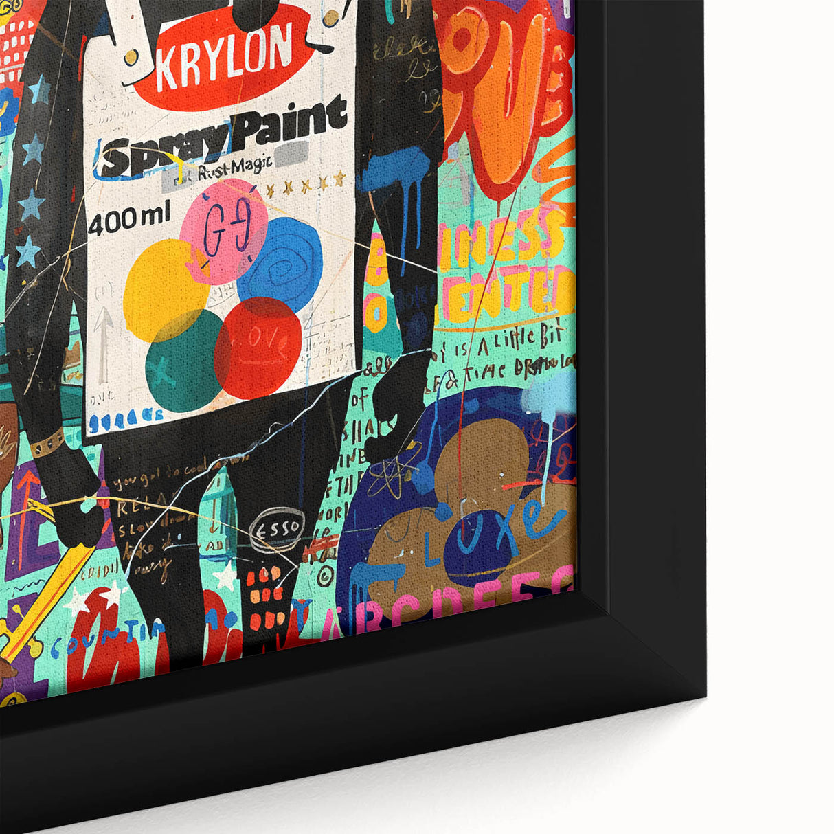 Vibrant Pop Art Wall Art – Colorful Spray Paint Monkey Canvas