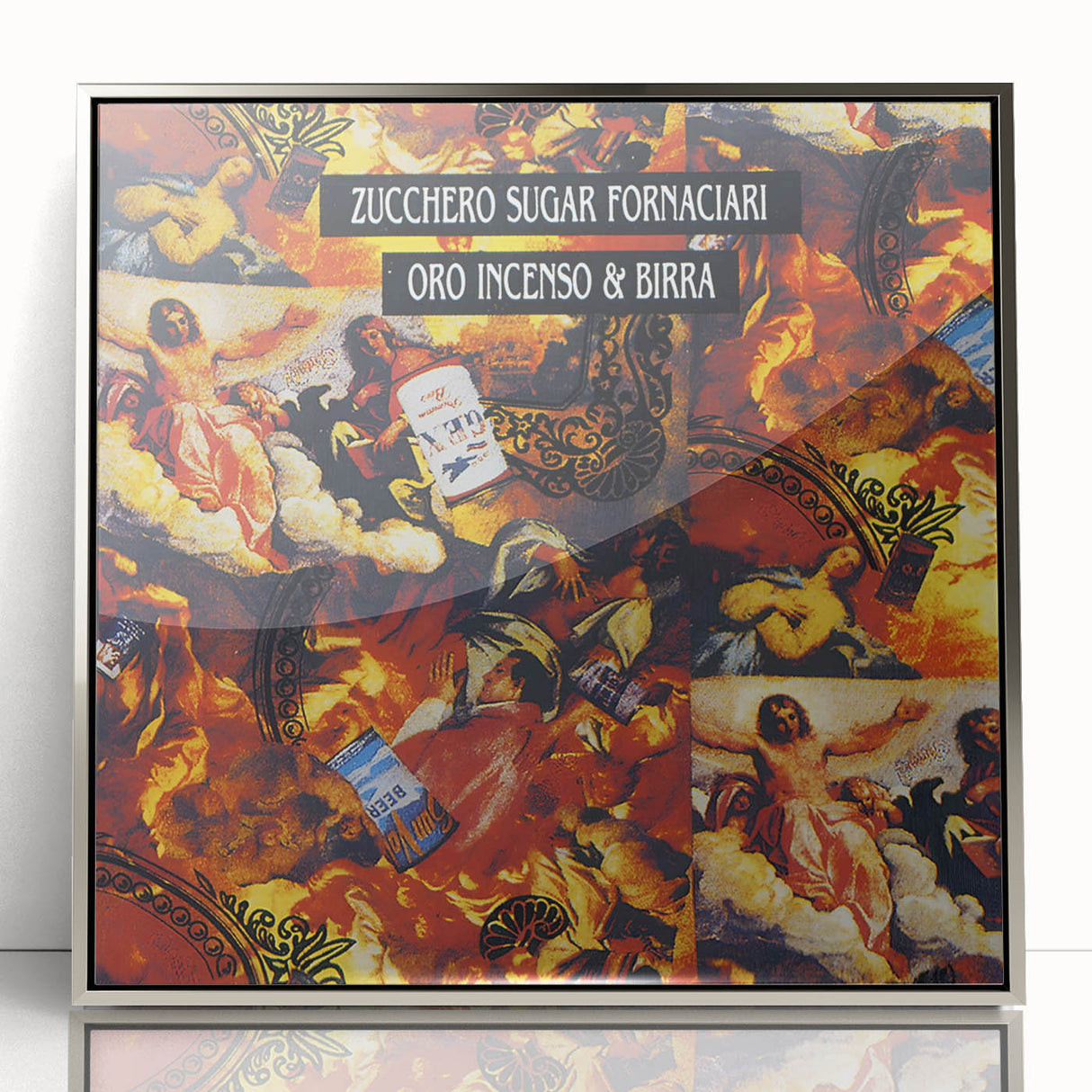 Zucchero Oro Incenso & Birra Retro Wall Art – Vintage Print
