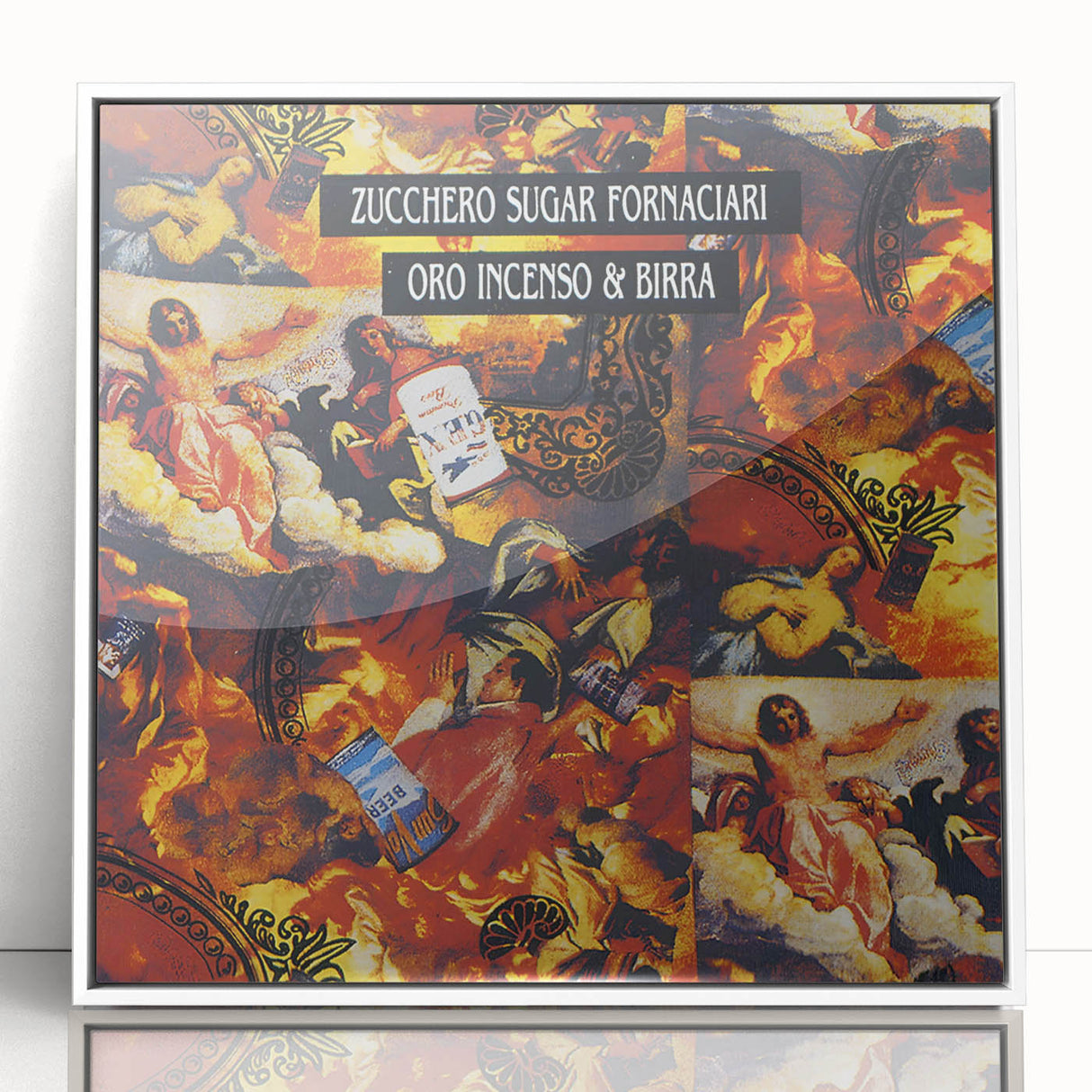 Zucchero Oro Incenso & Birra Retro Wall Art – Vintage Print