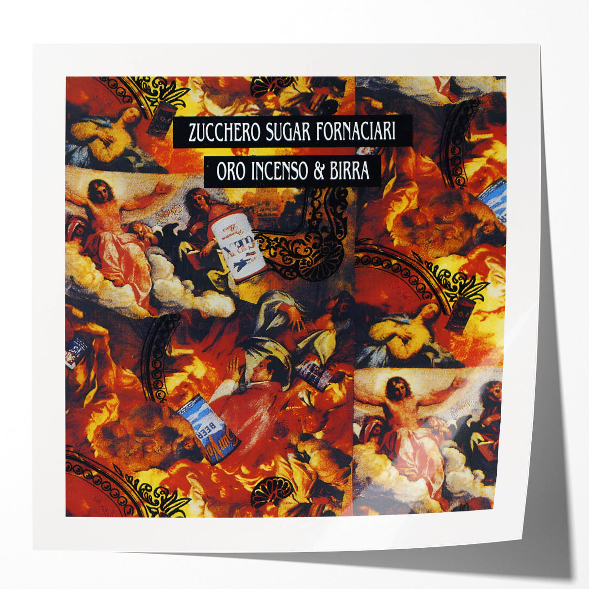 Zucchero Oro Incenso & Birra Retro Wall Art – Vintage Print