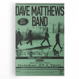 Vintage Retro Poster Art: Dave Matthews Band Concert Poster