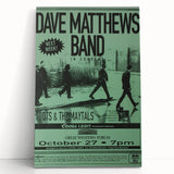 Vintage Retro Poster Art: Dave Matthews Band Concert Poster