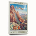 Vintage Peru Travel Poster - South America Retro Art Print