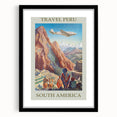 Vintage Peru Travel Poster - South America Retro Art Print