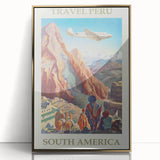 Vintage Peru Travel Poster - South America Retro Art Print