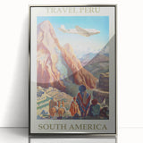 Vintage Peru Travel Poster - South America Retro Art Print
