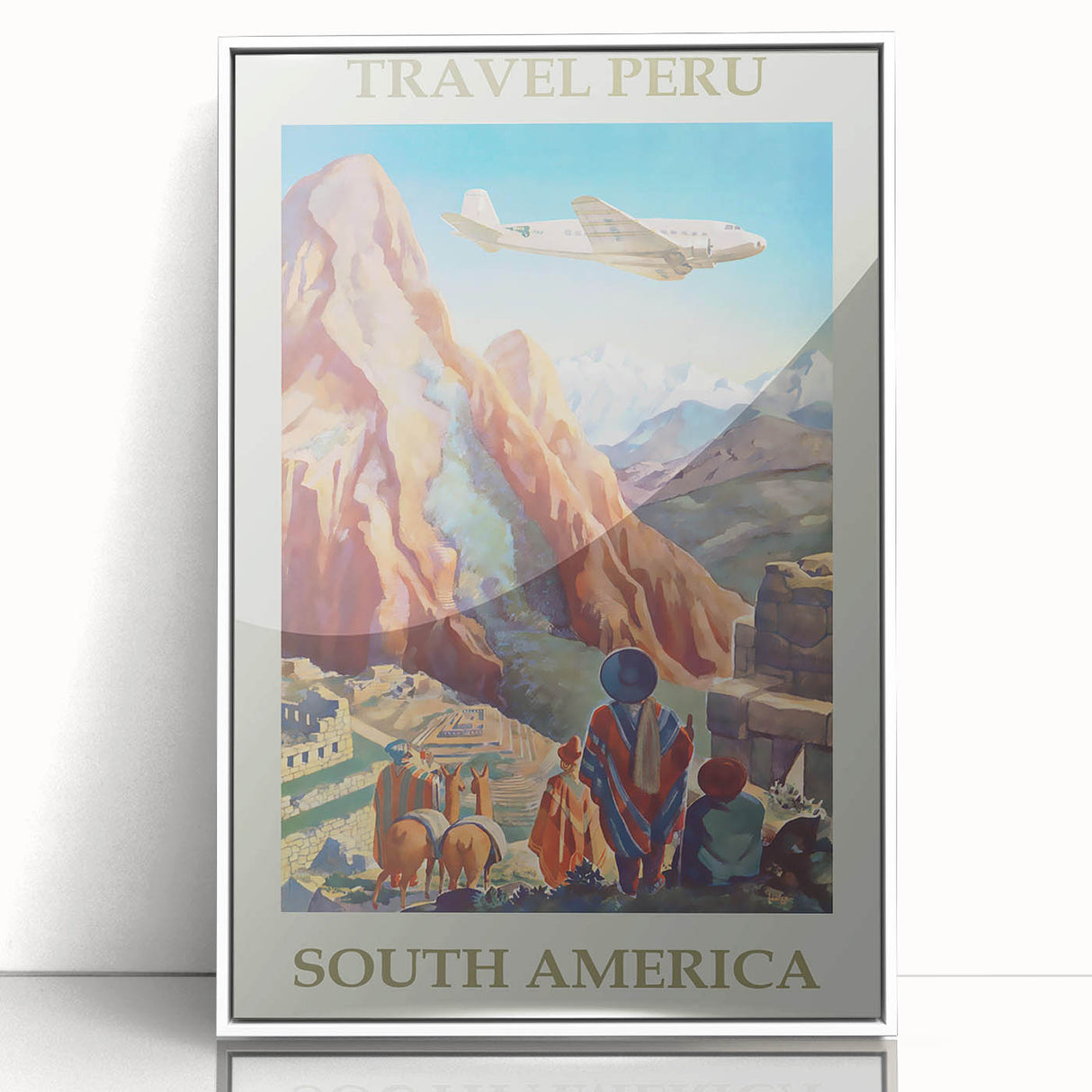 Vintage Peru Travel Poster - South America Retro Art Print