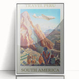 Vintage Peru Travel Poster - South America Retro Art Print