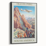 Vintage Peru Travel Poster - South America Retro Art Print