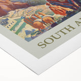 Vintage Peru Travel Poster - South America Retro Art Print