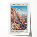 Vintage Peru Travel Poster - South America Retro Art Print