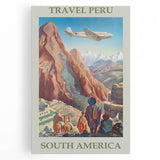 Vintage Peru Travel Poster - South America Retro Art Print