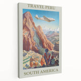 Vintage Peru Travel Poster - South America Retro Art Print