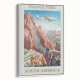 Vintage Peru Travel Poster - South America Retro Art Print