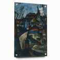 In the Suburbs Realism Art Print - Konštantín Bauer Urban Landscape Scene