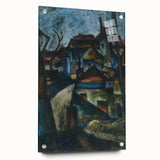 In the Suburbs Realism Art Print - Konštantín Bauer Urban Landscape Scene