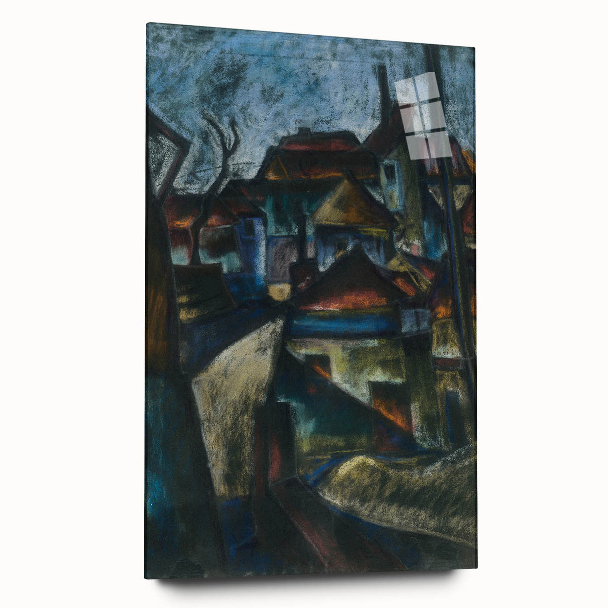 In the Suburbs Realism Art Print - Konštantín Bauer Urban Landscape Scene
