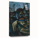 In the Suburbs Realism Art Print - Konštantín Bauer Urban Landscape Scene